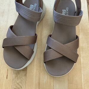 Skechers Women's Ultra Flex 3.0  Brown Never  Use  Hands Again Slip-In Size 7